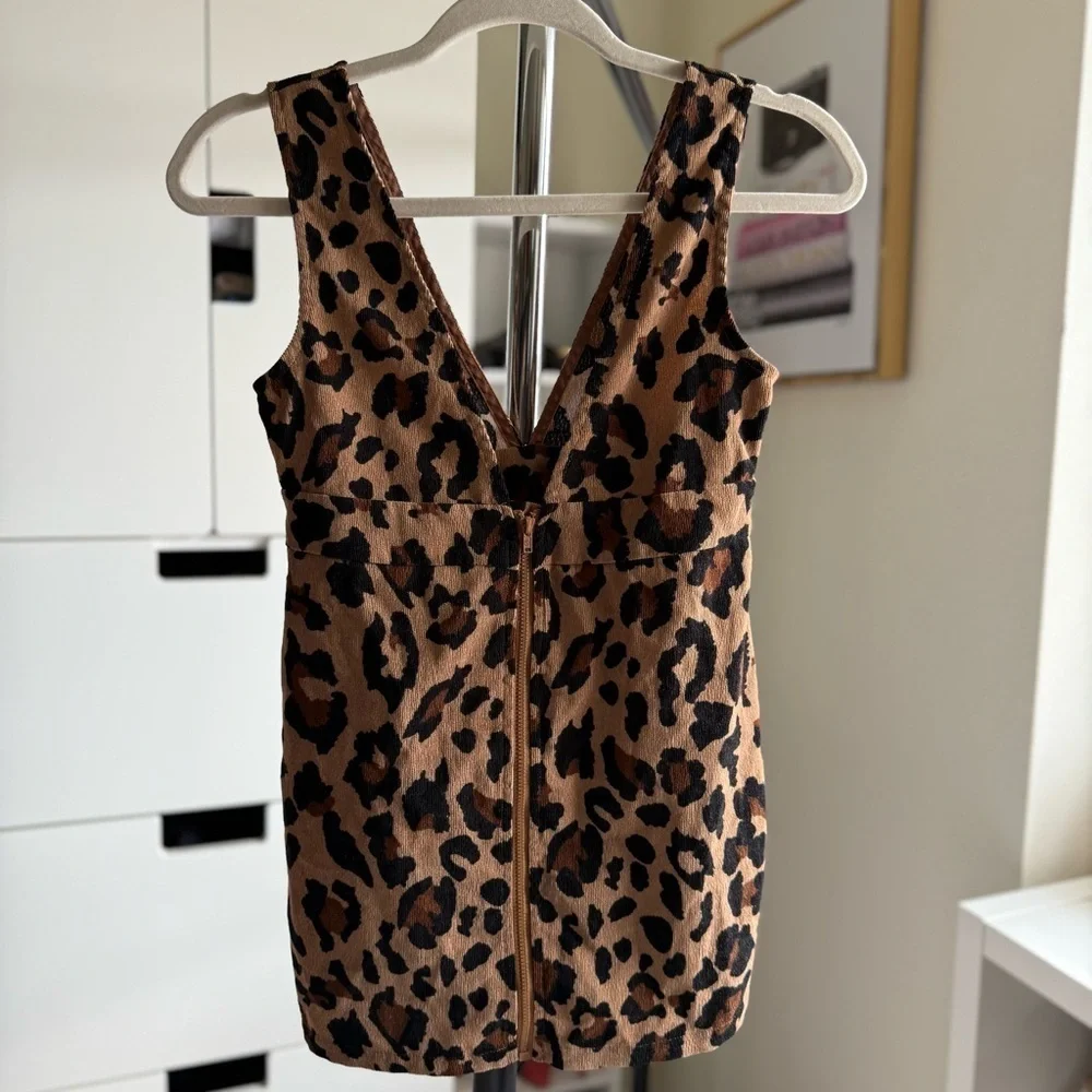 Shein Kids Leopard Print Sleeveless Dress